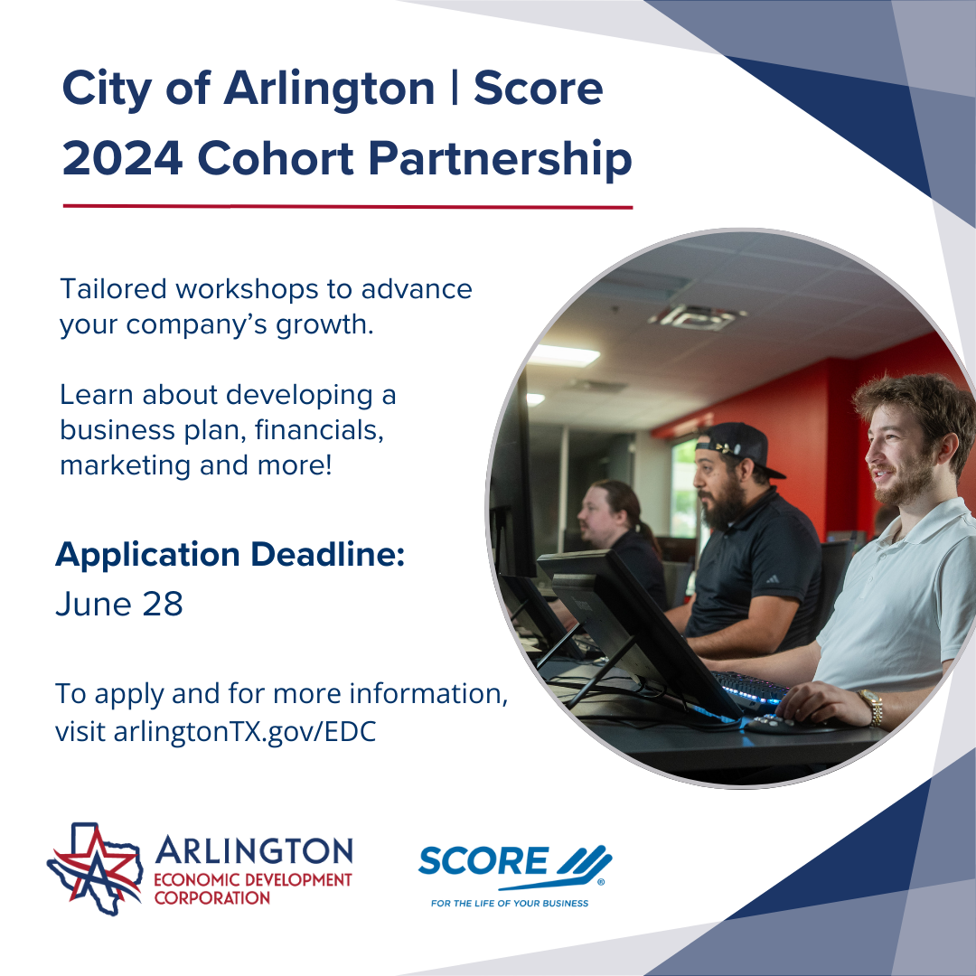 SCORE and Arlington EDC Partner for New Small Business Development Program – Apply to Join Cohort